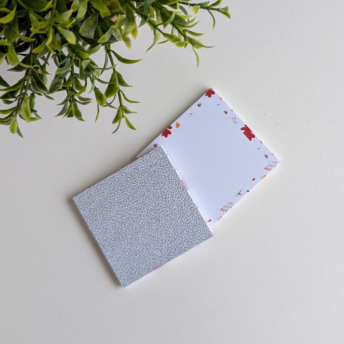 Lot de 2 Bloc-Notes Autocollantes - Feuilles d'Automne