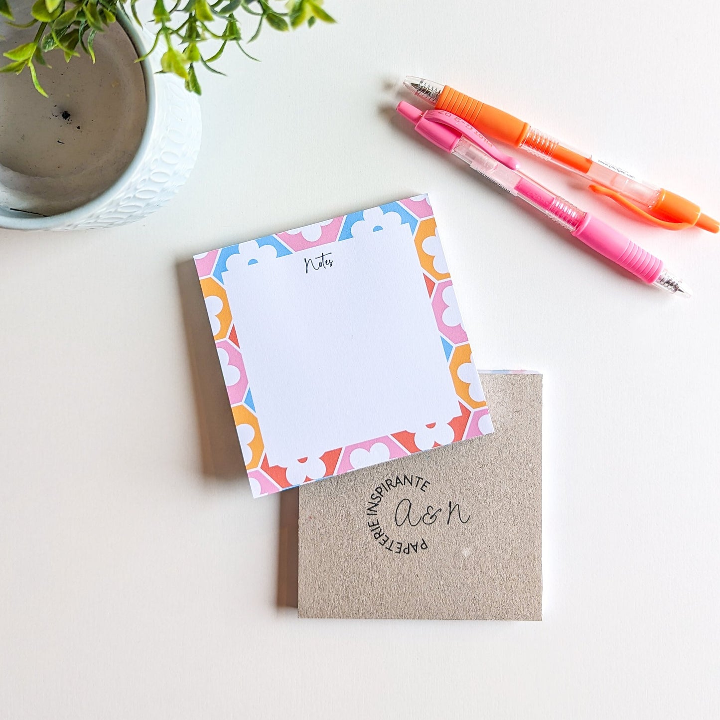 Lot de 2 Bloc-Notes Fleurs