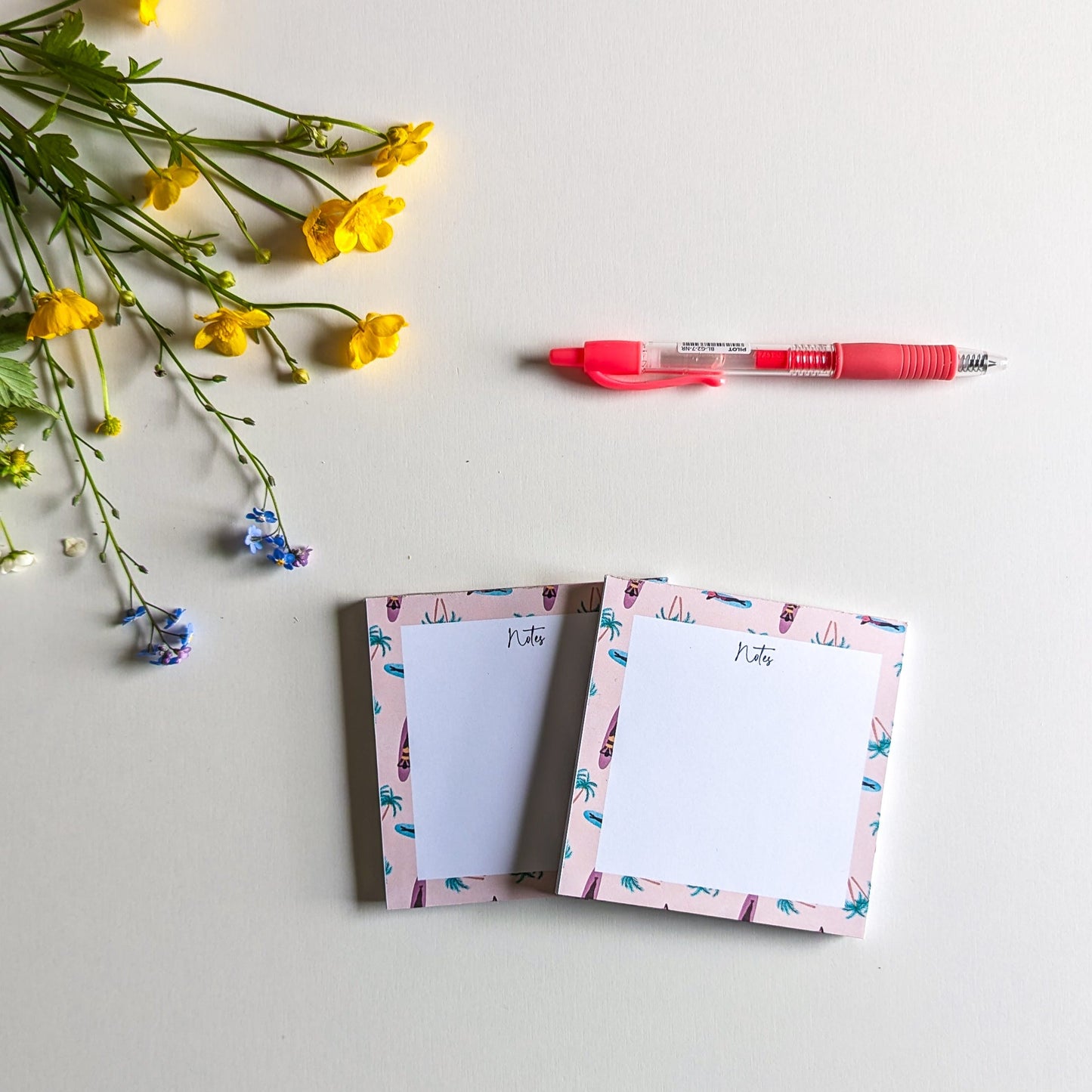 Lot de 2 Bloc-Notes Eté à la plage