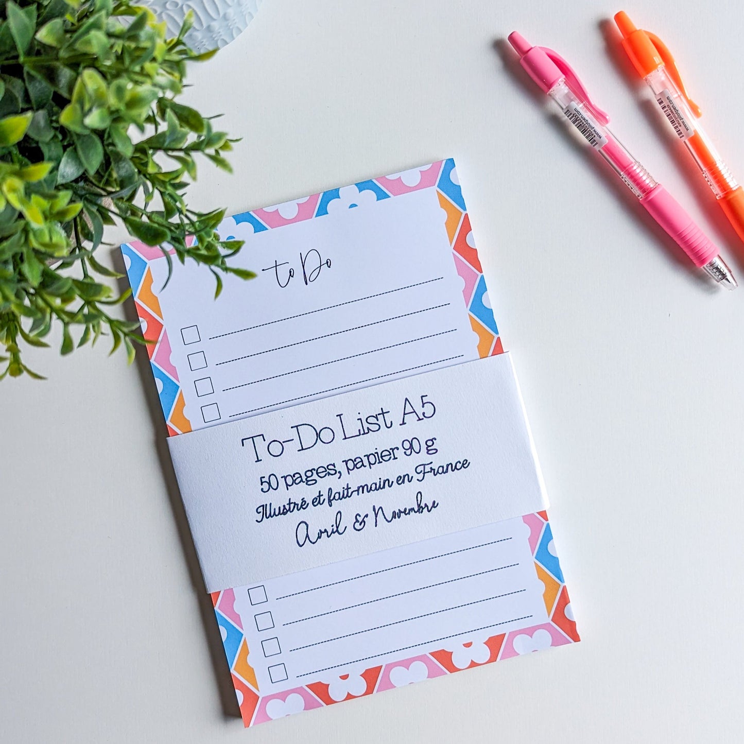 To-Do List A5 Fleurs
