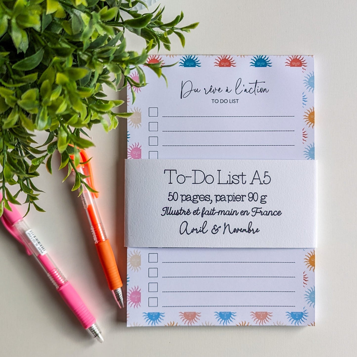 To-Do List A5 Soleils