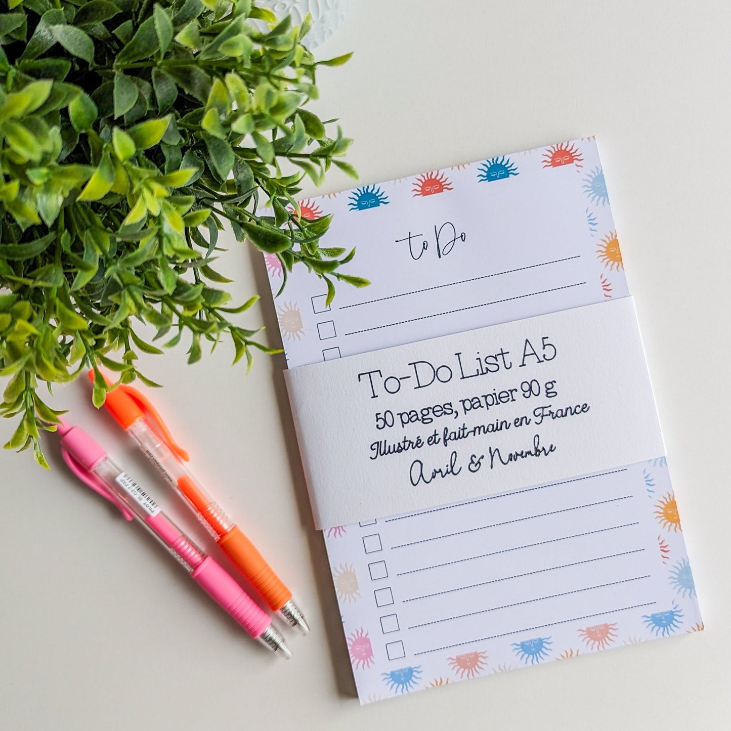 To-Do List A5 Soleils
