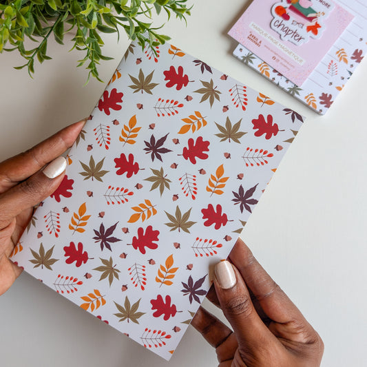 Carnet A5 - Reliure agrafée - Automne