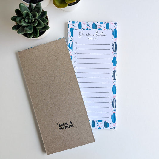 To-Do Liste 10x21 cm - Cactus & Fleurs