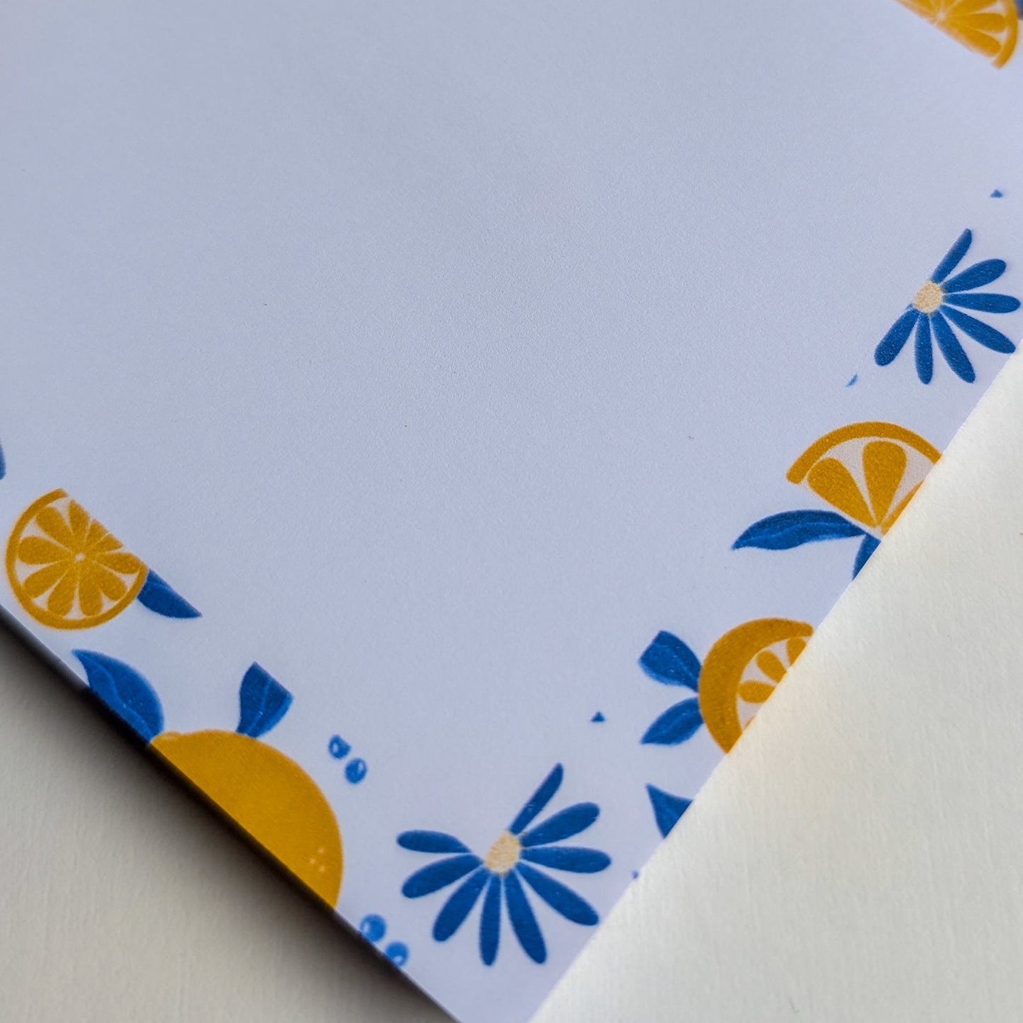 Lot de 2 Bloc-Notes carrés - Citrons