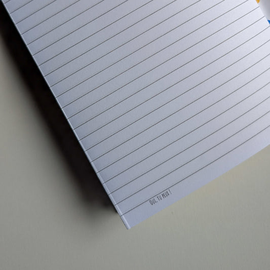 Carnet A5 - Reliure agrafée - Anémones roses et rouges