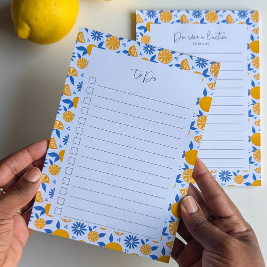 To-Do Liste A5 - Citrons