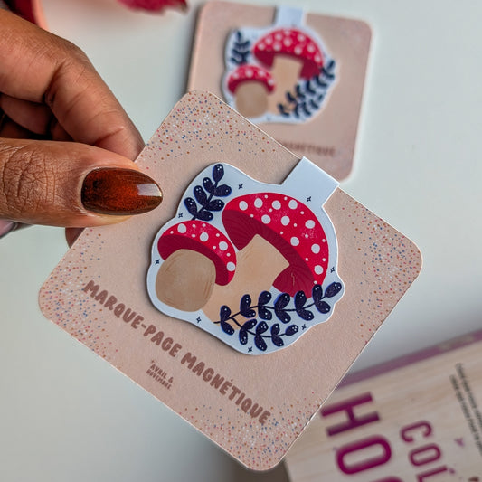 Marque-Page Magnétique - Champignons