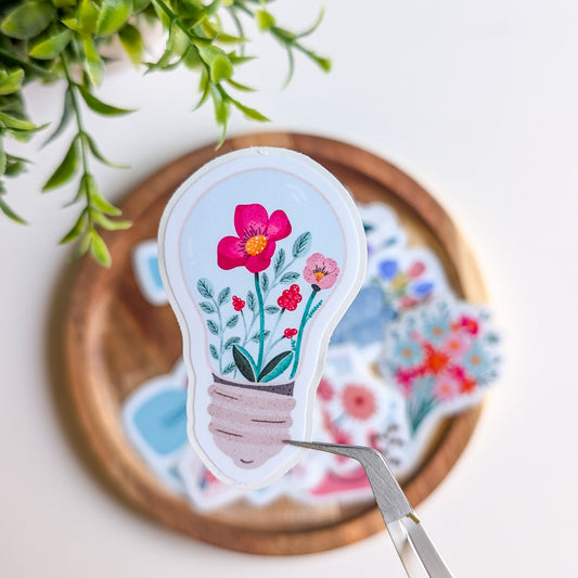 Sticker – Ampoule Fleurie