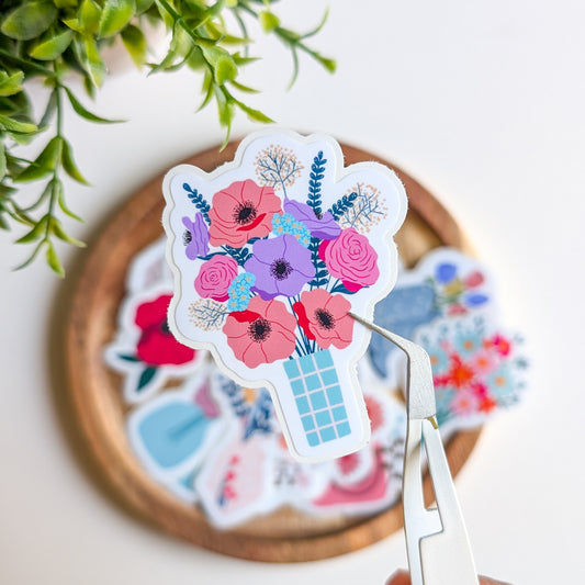 Sticker – Bouquet d’anémones & roses