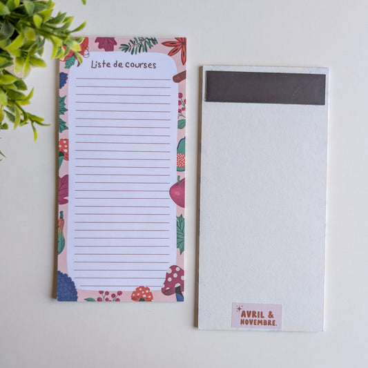 Liste de courses 10x21 cm - Automne