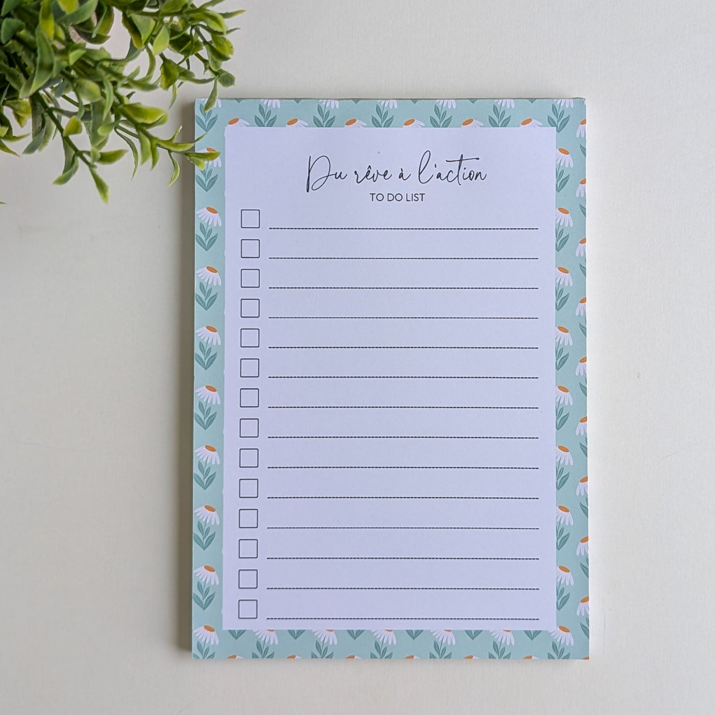 To-Do Liste A5 - Marguerites rétro