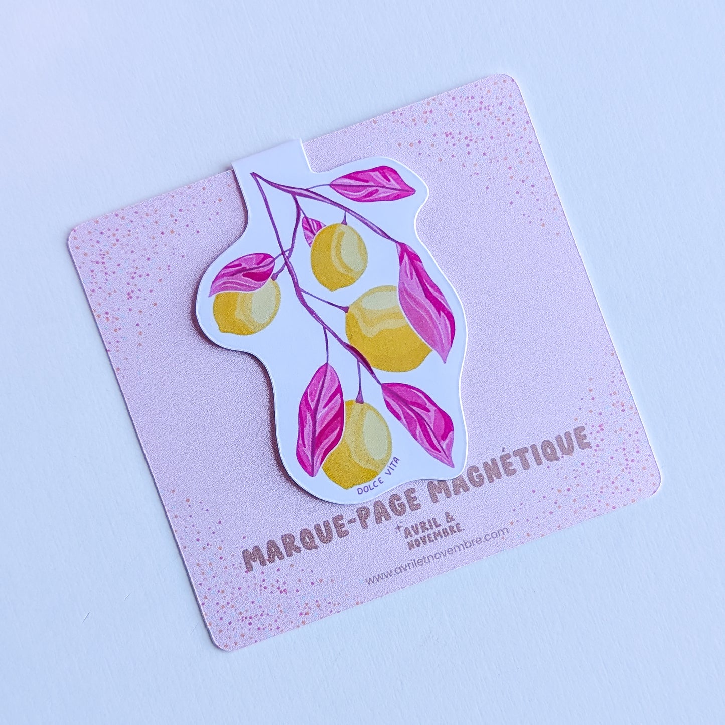 Marque-Page Magnétique – Citrons & Dolce vita