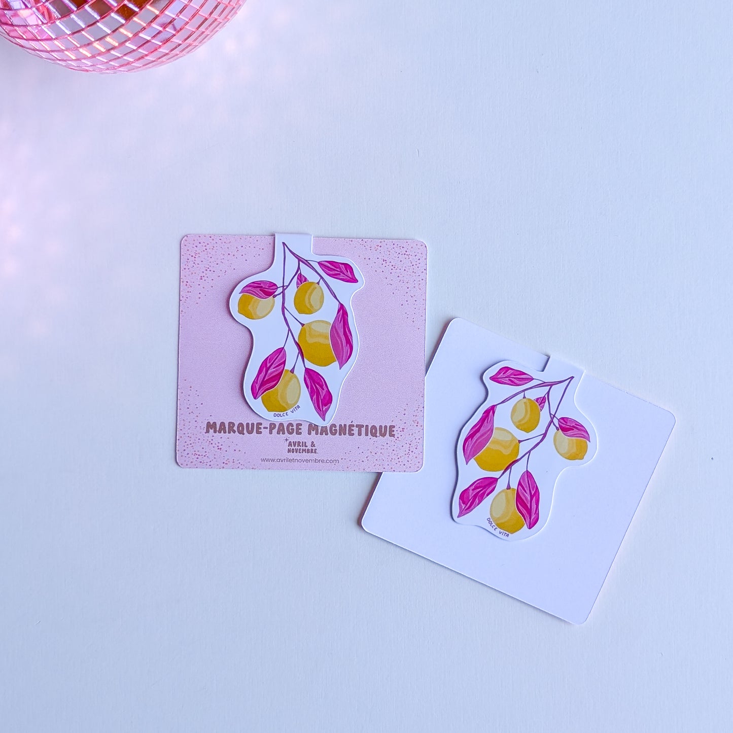 Marque-Page Magnétique – Citrons & Dolce vita