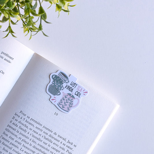 Marque-Page Magnétique – Hot tea Kinda Girl