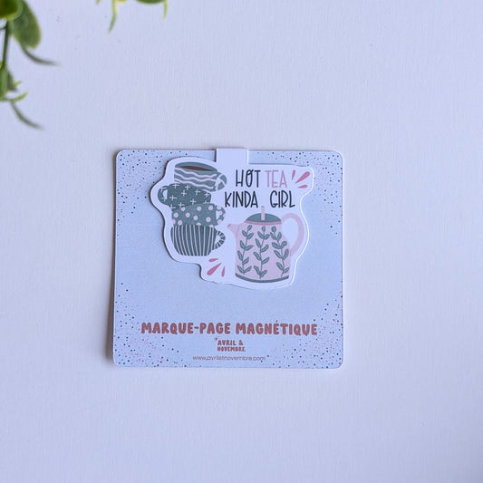 Marque-Page Magnétique – Hot tea Kinda Girl
