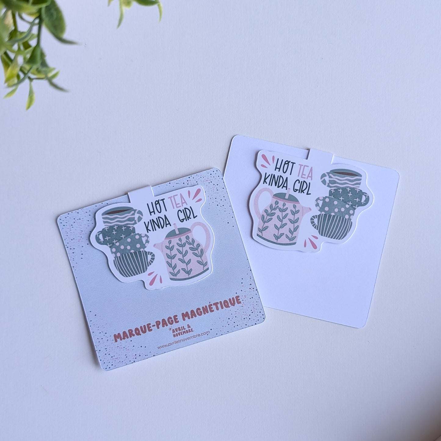 Marque-Page Magnétique – Hot tea Kinda Girl