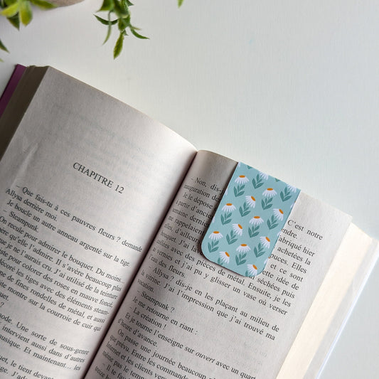 Marque-Page Magnétique - Marguerites rétro