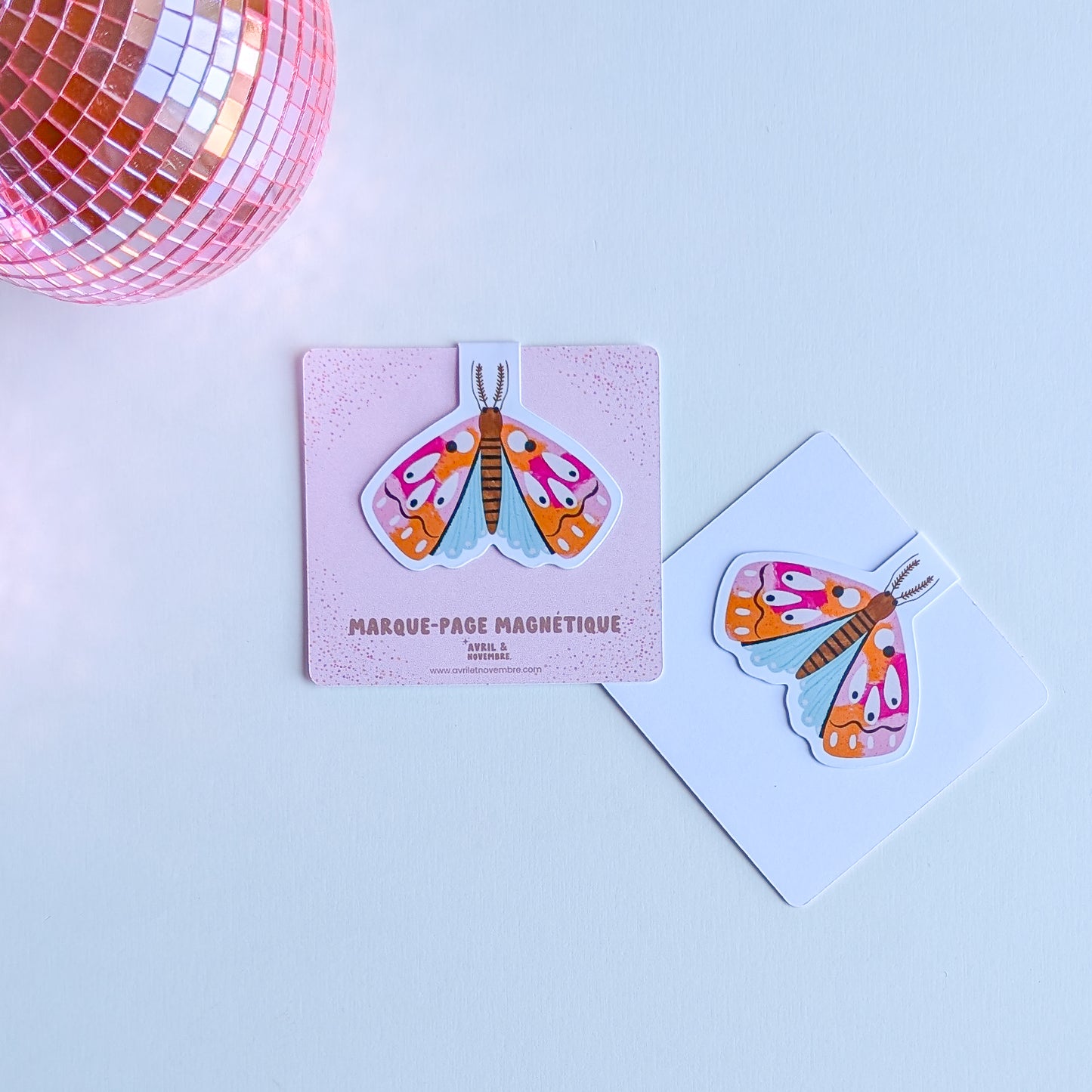Marque-Page Magnétique – Papillon Coloré