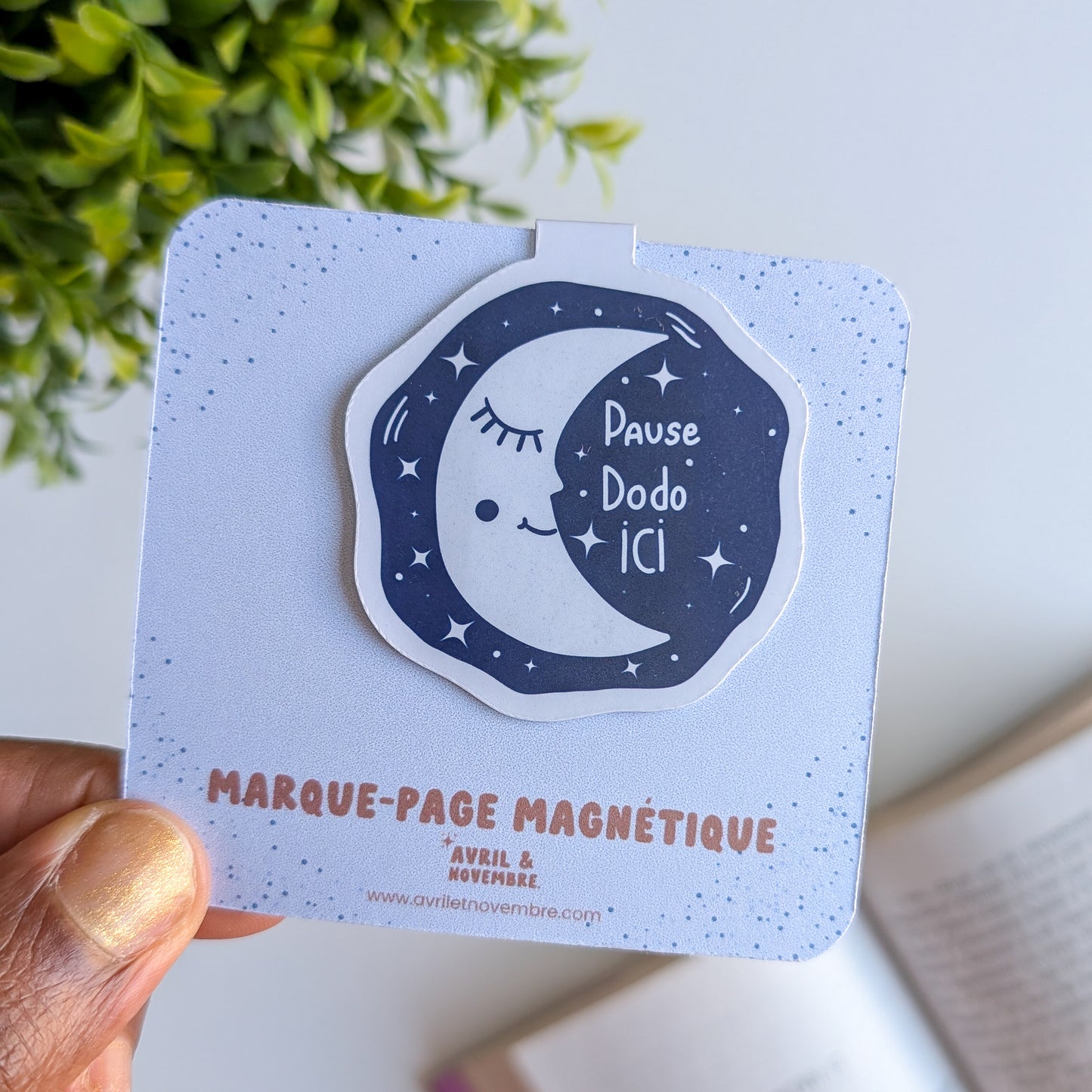 Marque-Page Magnétique - Pause dodo ici