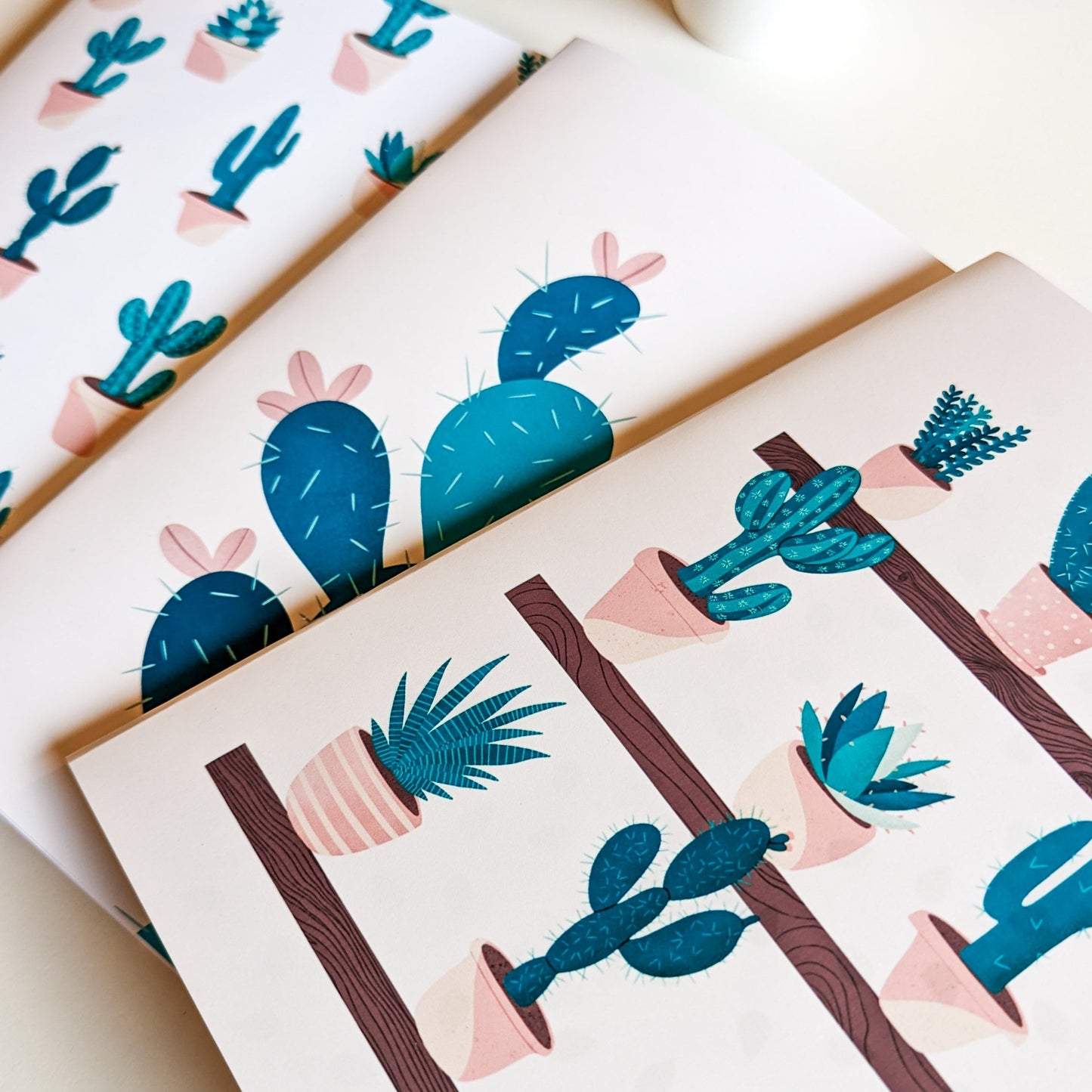 Carnet A5 - Reliure agrafée - Cactus