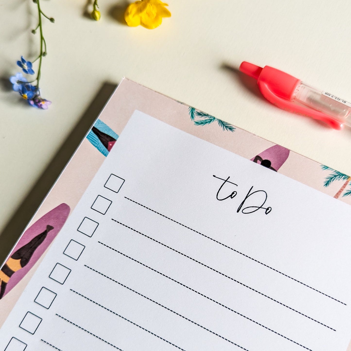 To-Do Liste A5 - Eté à la plage