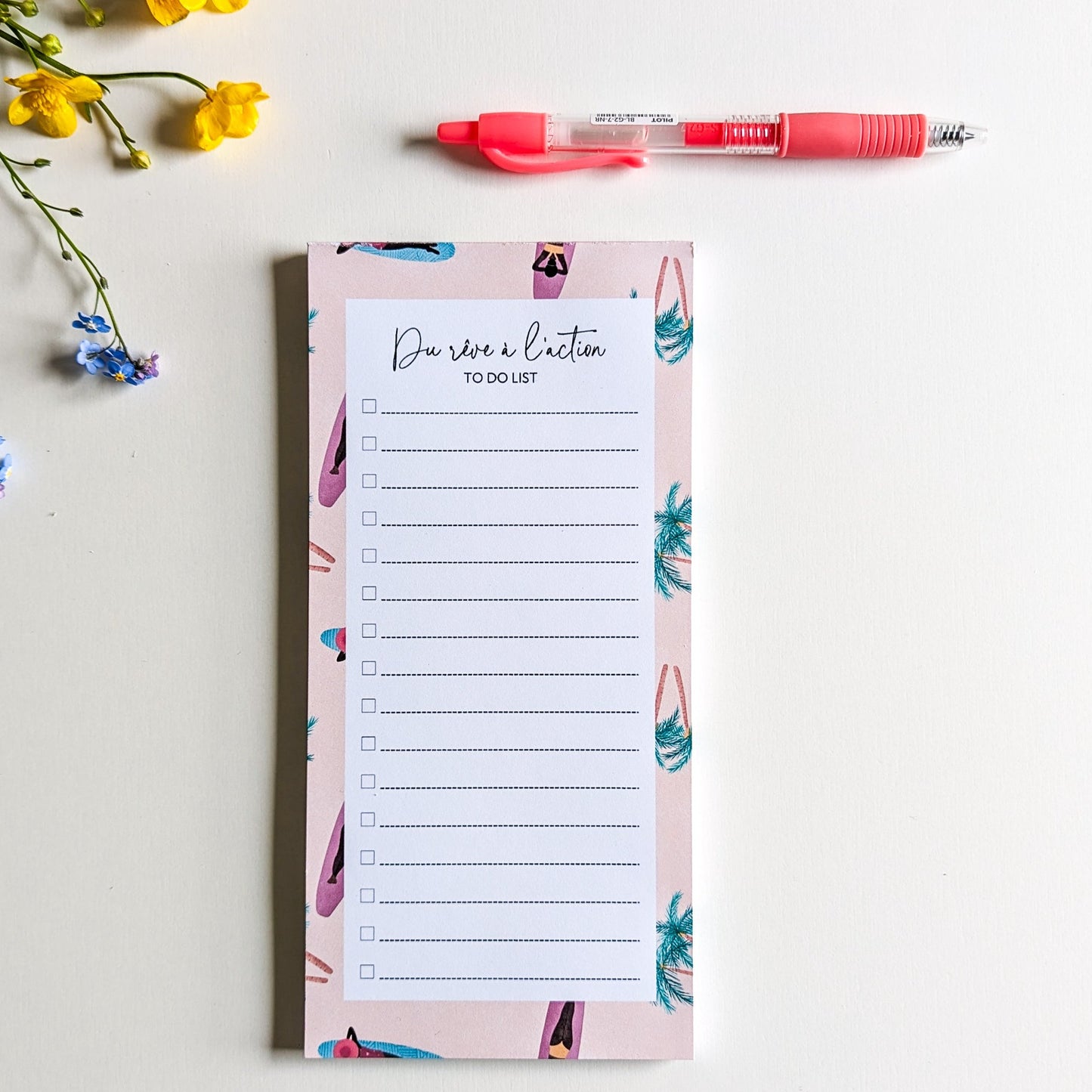 To-Do List 10x21 cm Eté à la plage