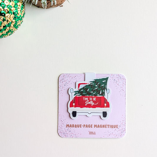 Marque-Page Magnétique - Sapin et camionnette