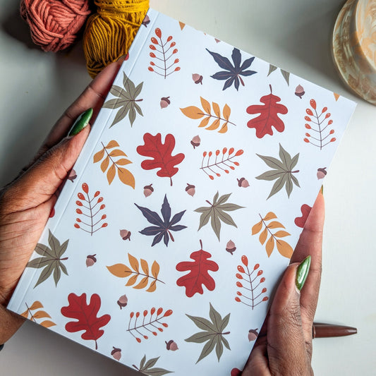 Carnet A5 - Reliure collée - Feuilles d'automne