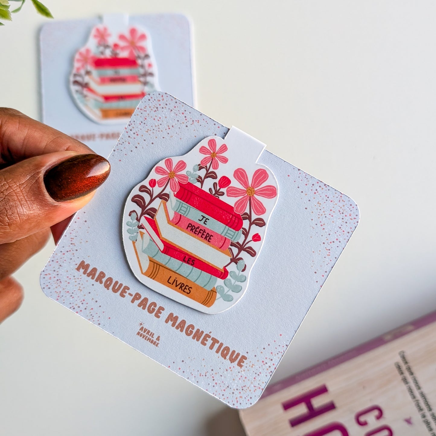 Marque-Page Magnétique - Je préfère les livres