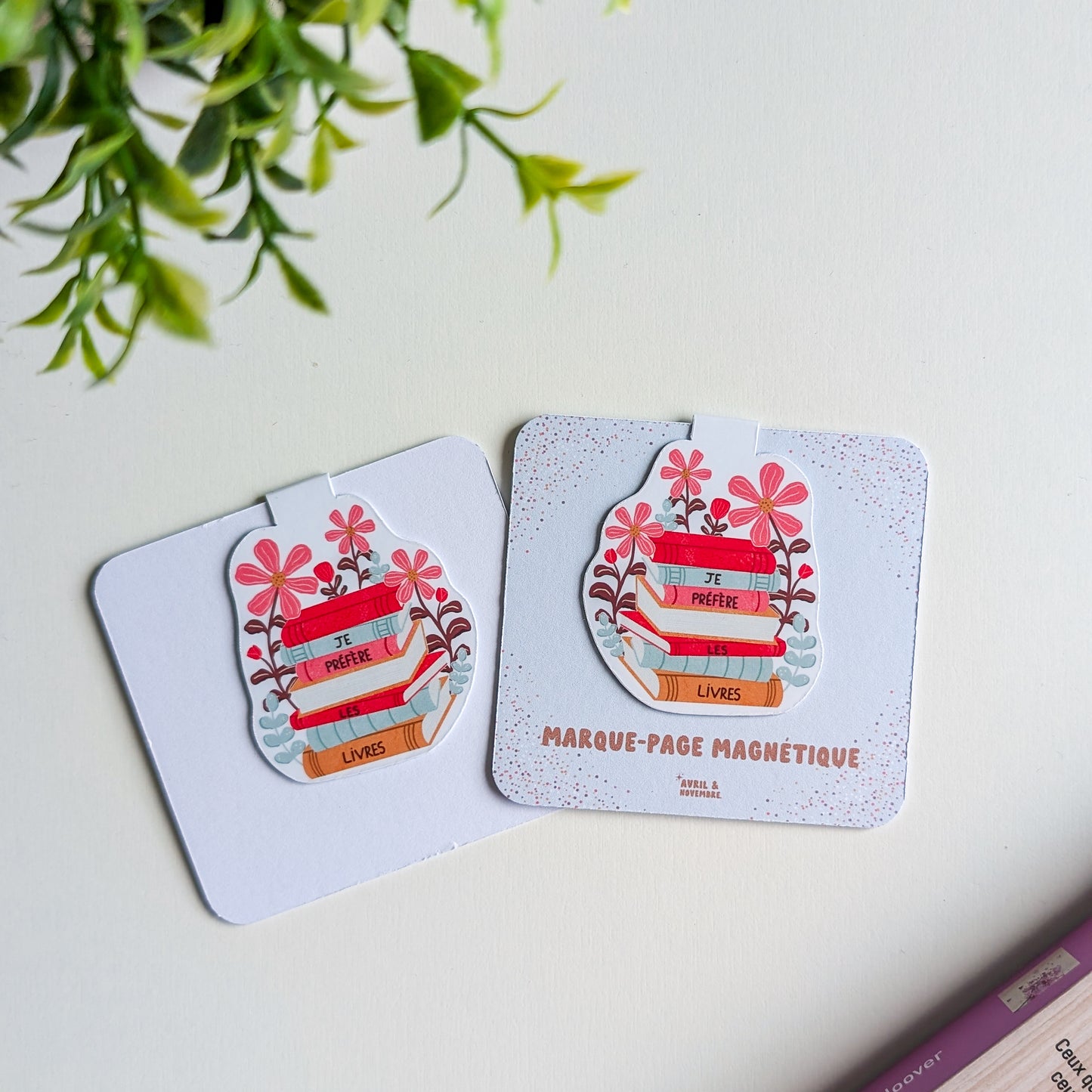 Marque-Page Magnétique - Je préfère les livres