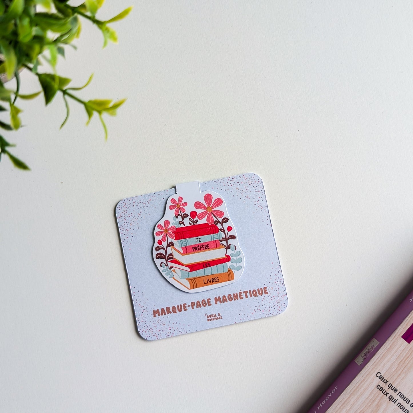Marque-Page Magnétique - Je préfère les livres