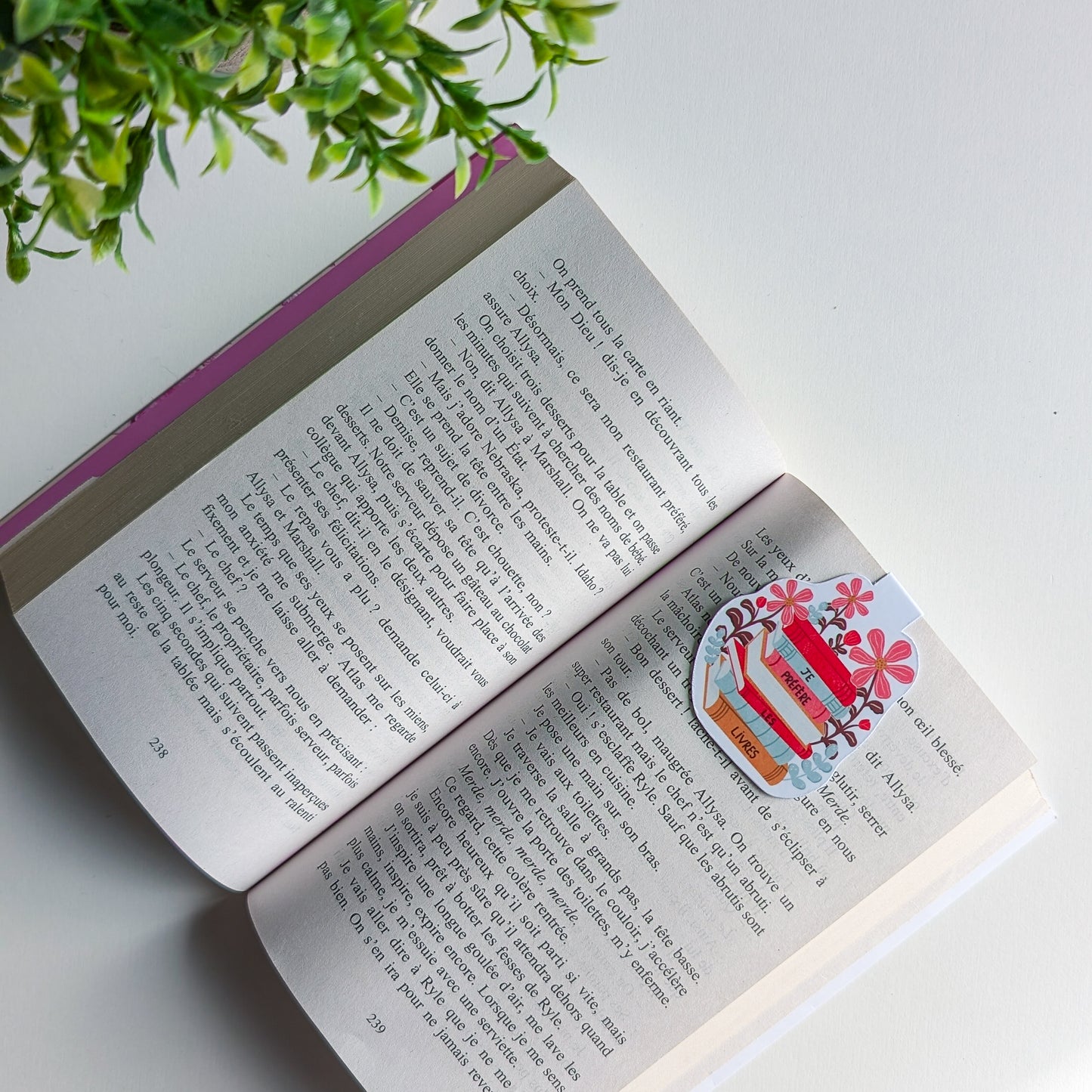 Marque-Page Magnétique - Je préfère les livres