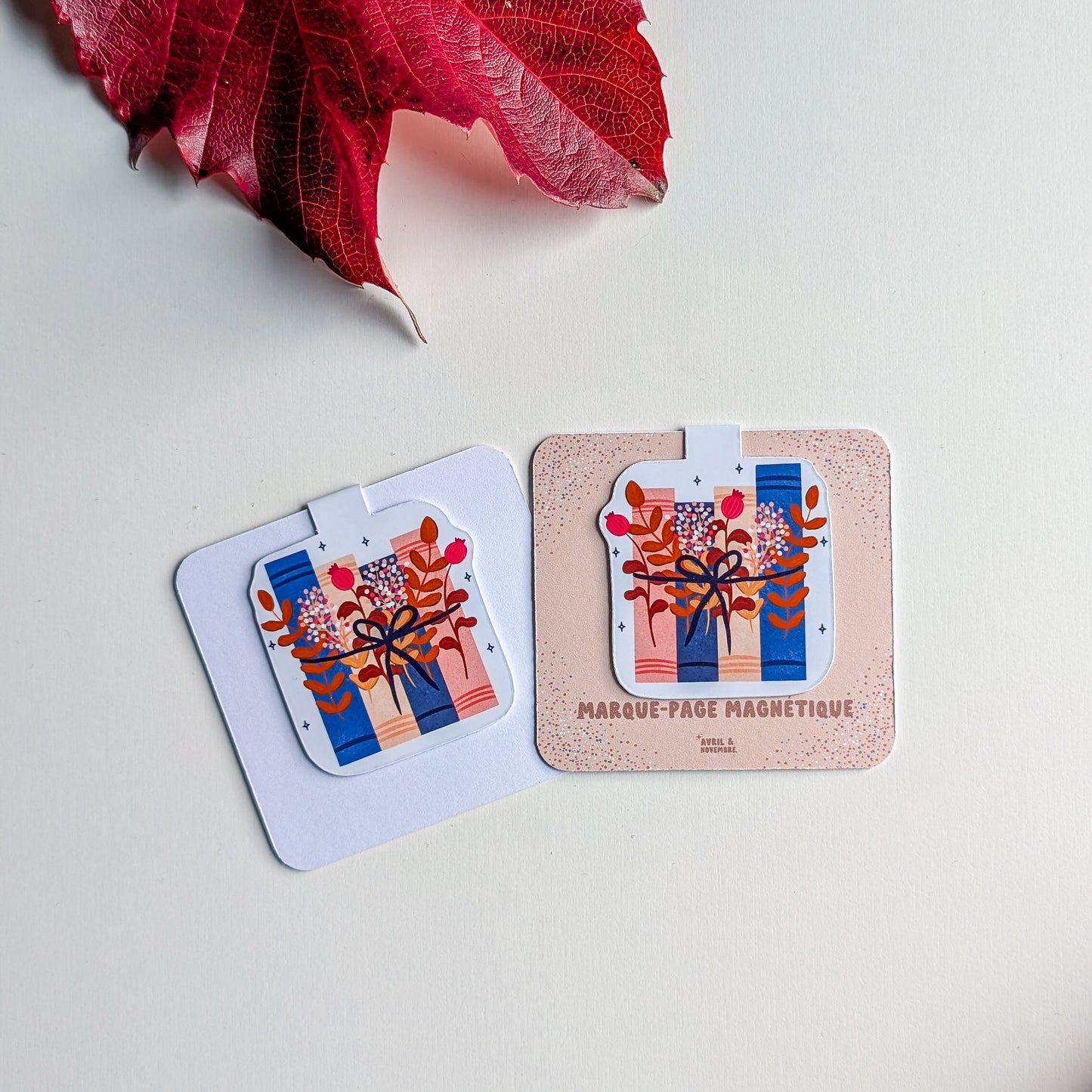 Marque-Page Magnétique - Livres et feuillages
