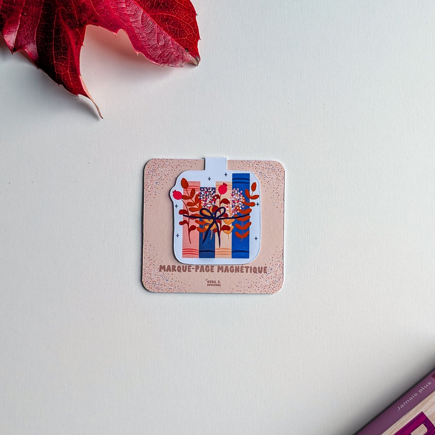 Marque-Page Magnétique - Livres et feuillages