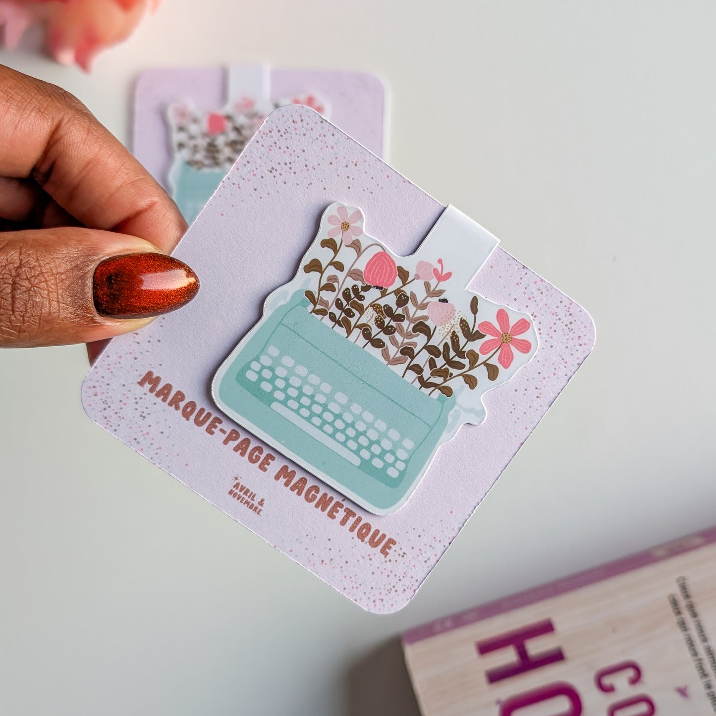 Marque-Page Magnétique - Machine à écrire