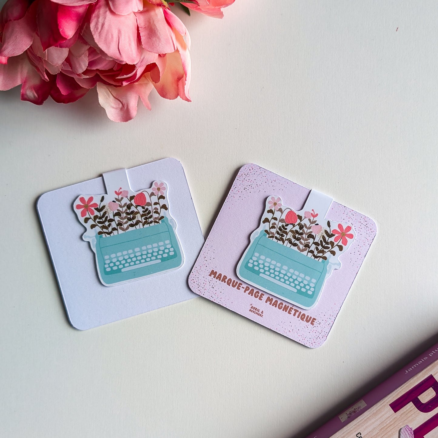 Marque-Page Magnétique - Machine à écrire