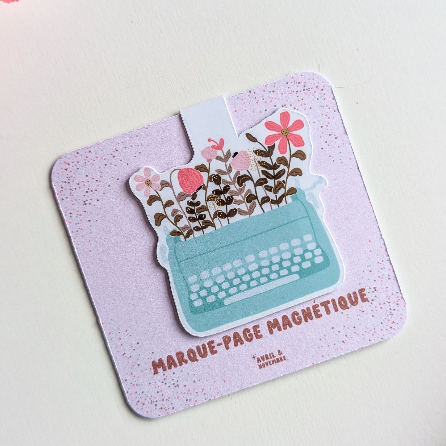 Marque-Page Magnétique - Machine à écrire