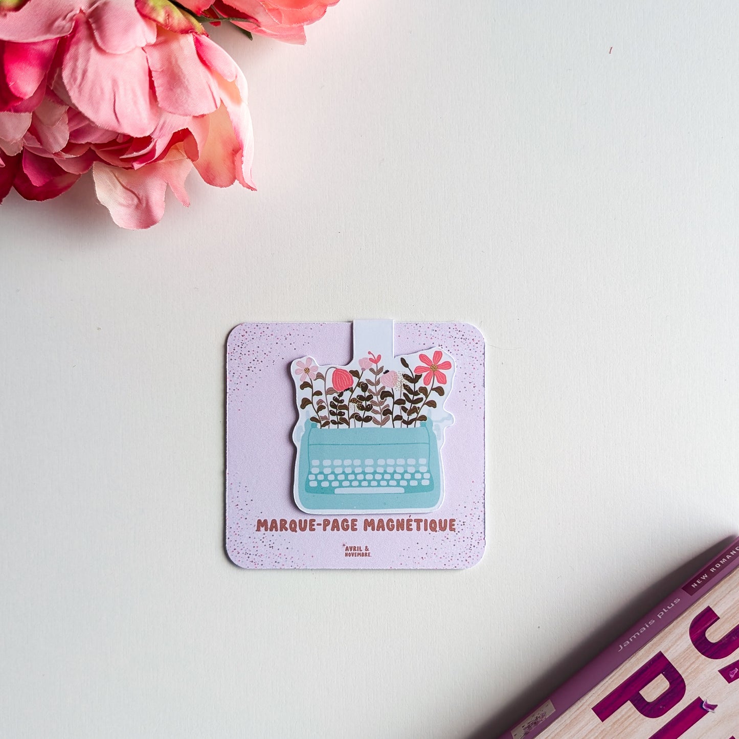 Marque-Page Magnétique - Machine à écrire