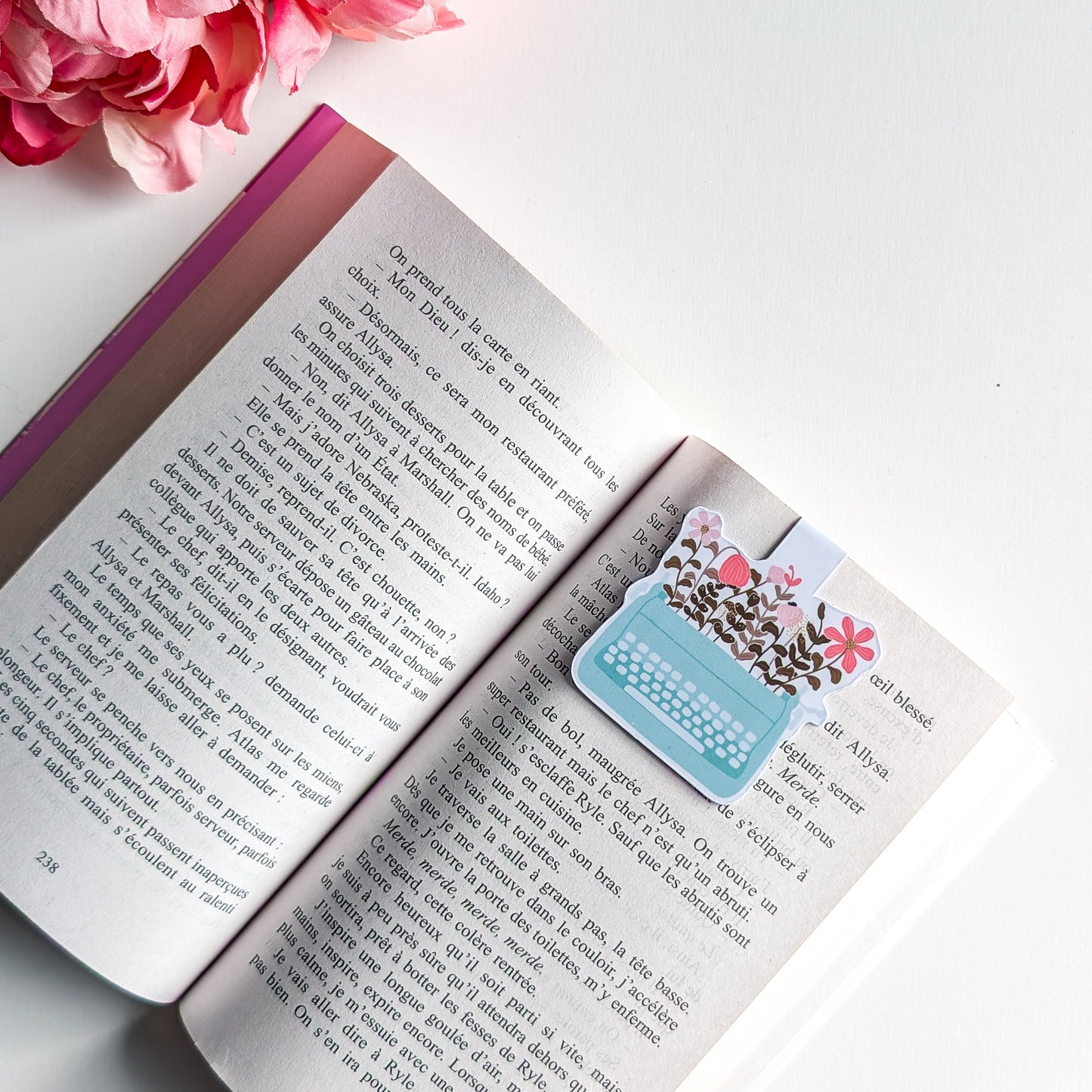 Marque-Page Magnétique - Machine à écrire