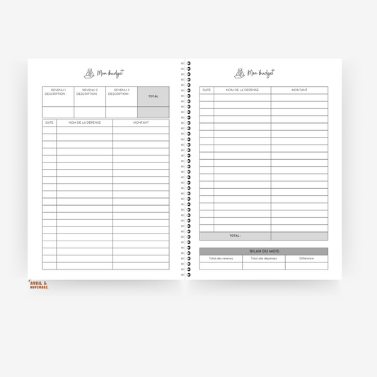 Pages supplémentaires pour planner