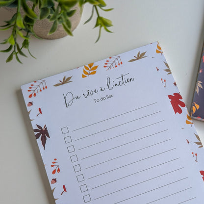 To-Do Liste A5 - Feuilles d'Automne