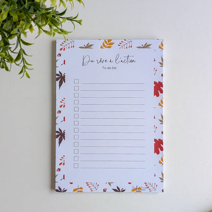 To-Do Liste A5 - Feuilles d'Automne
