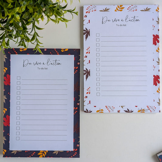 To-Do Liste A5 - Feuilles d'Automne