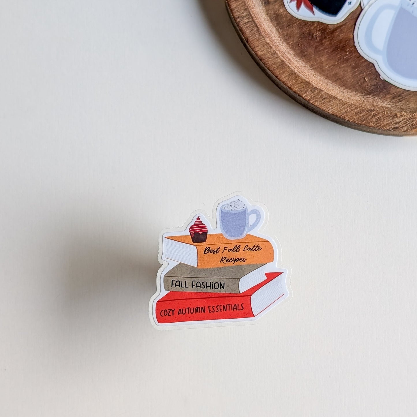 Sticker – Pile de livres “Best Fall Recipes”