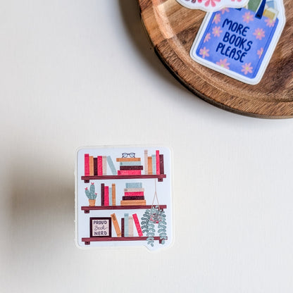 Sticker – Proud Book Nerd