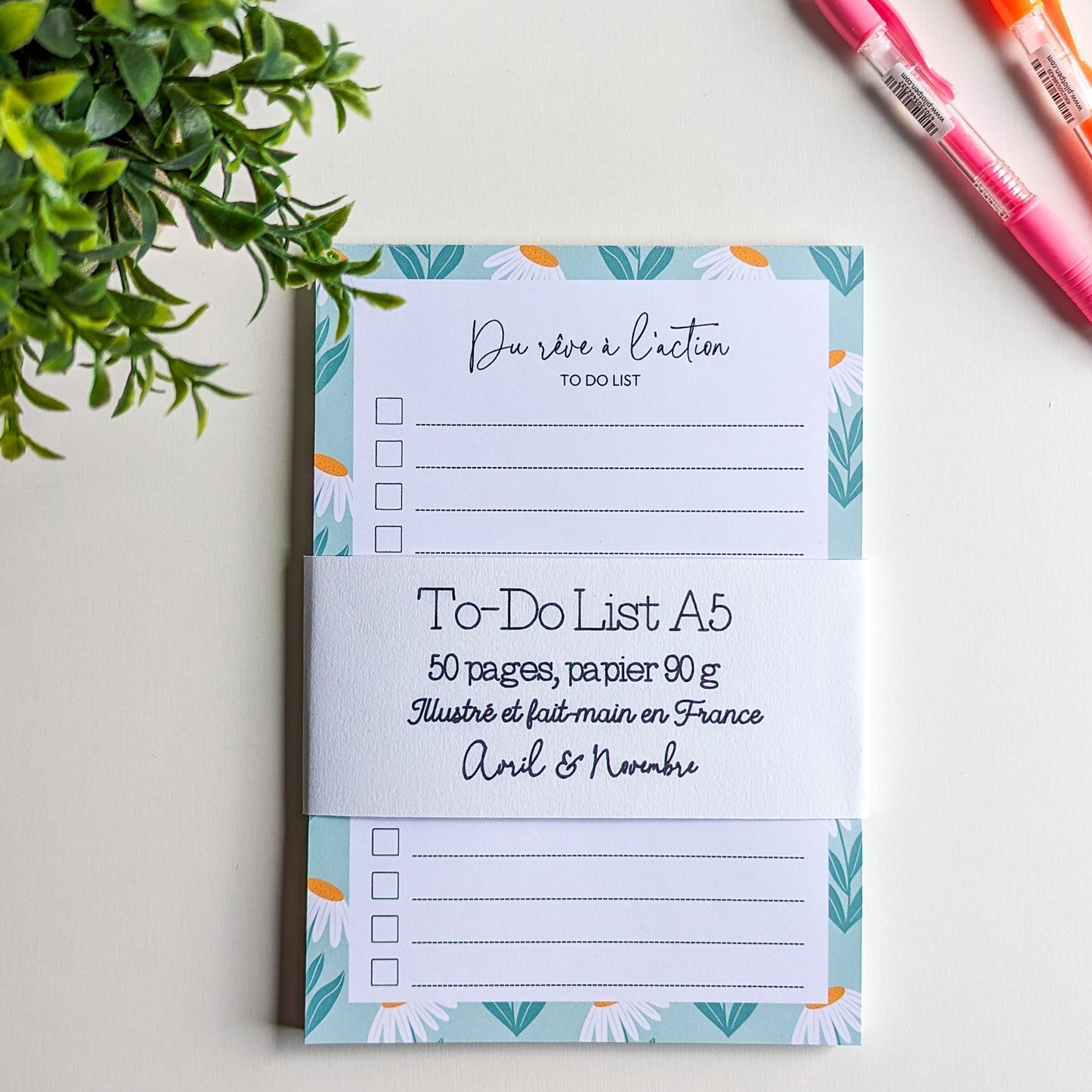 To-Do List A5 Marguerites