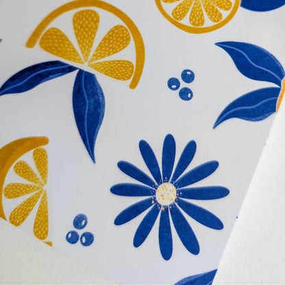 Carnet A5 - Reliure agrafée - Citrons