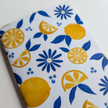 Carnet A5 - Reliure agrafée - Citrons