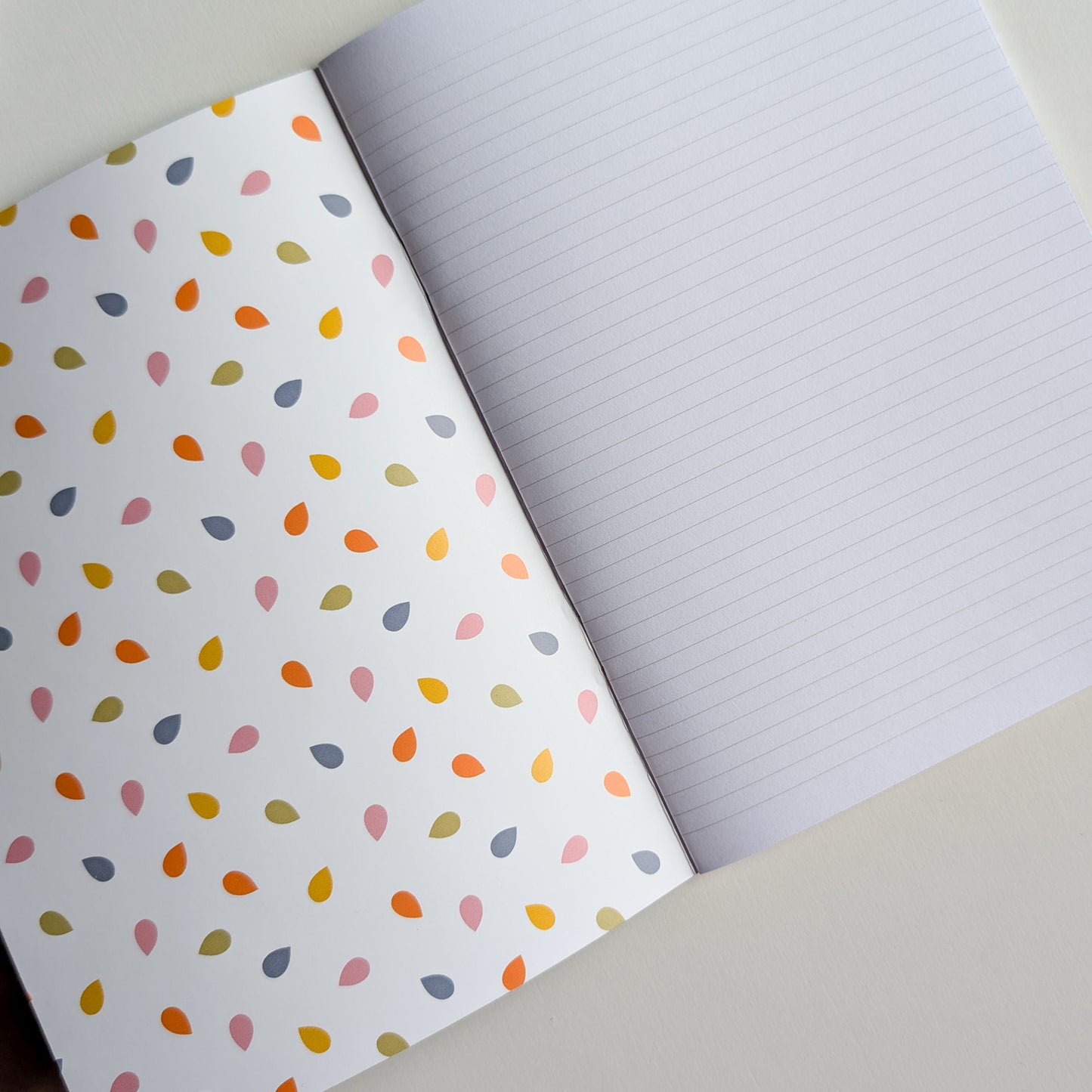Carnet A5 – Reliure agrafée - Bouquet Rose & Marine